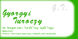 gyorgyi turoczy business card